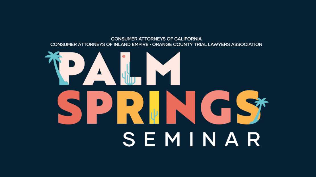 Dave and Ian attend the CAOC/CAOIE/OCTLA Palm Springs Seminar MEA